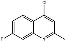 4-氯-7-氟-2-甲基喹啉 结构式