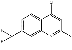 4-氯-2-甲基-7-(三氟甲基)喹啉 结构式