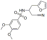 Benzenesulfonamide, 3,4-dimethoxy-N-(2-cyanoethyl)-N-tetrahydrofurfury l- 结构式