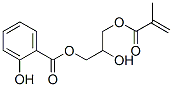 Salicylic acid 2-hydroxy-3-(methacryloyloxy)propyl ester 结构式