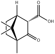 (1R,2S,4R)-4,7,7-三甲基-3-氧代-双环[2.2.1]庚烷-2-羧酸 结构式