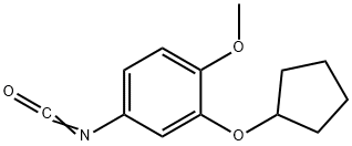 3-(环戊氧基)-4-甲氧基苯基异氰酸脂 结构式