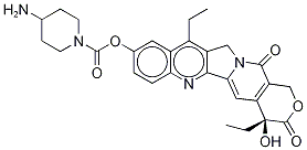 7-Ethyl-10-(4-amino-1-piperidino)carbonyloxycamptothecin 结构式