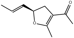 Ethanone, 1-[4,5-dihydro-2-methyl-5-(1-propenyl)-3-furanyl]-, [R-(E)]- (9CI) 结构式