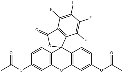 3,4,5,6-四氟荧光素二乙酸酯 结构式