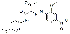 Butanamide, 2-(2-methoxy-4-nitrophenyl)azo-N-(4-methoxyphenyl)-3-oxo- 结构式