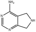 4-氨基-6,7-二氢-5H-吡咯并[3,4-d]嘧啶 结构式