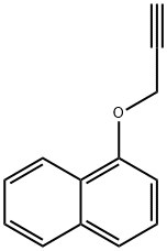 1-(炔丙基氧)萘 结构式