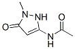 Acetamide,  N-(2,5-dihydro-1-methyl-5-oxo-1H-pyrazol-3-yl)- 结构式