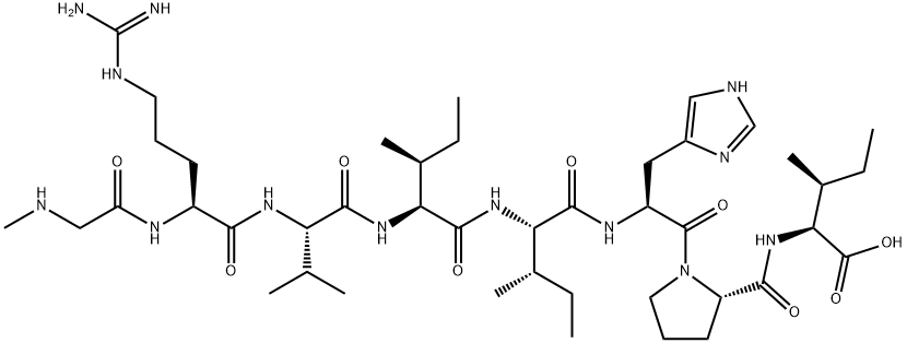 (SAR1,ILE4·8)-ANGIOTENSIN II 结构式