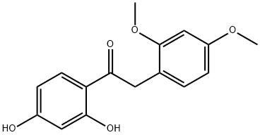 1-(2,4-Dihydroxyphenyl)-2-(2,4-dimethoxyphenyl)ethanone 结构式