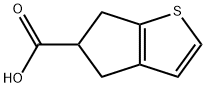 5,6-二氢-4H-环戊基(B)噻吩-5-羧酸 结构式