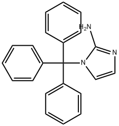 2-氨基-1-三苯甲基咪唑 结构式