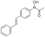 N-hydroxy-4-acetylaminostilbene 结构式