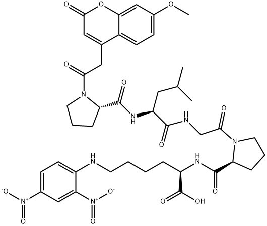 MCA-PRO-LEU-GLY-PRO-DLYS(DNP) 结构式