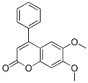 6,7-甲氧基-4-苯基香豆素 结构式