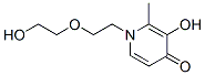 4(1H)-Pyridinone, 3-hydroxy-1-[2-(2-hydroxyethoxy)ethyl]-2-methyl- (9CI) 结构式