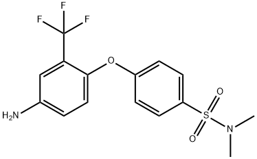 4-[4-Amino-2-(trifluoromethyl)phenoxy]-N,N-dimethylbenzenesulfonamide 结构式