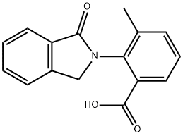 3-Methyl-2-(1-oxo-1,3-dihydro-2H-isoindol-2-yl)benzoic acid 结构式