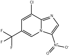 8-Chloro-3-nitro-6-(trifluoromethyl)-imidazo[1,2-a]pyridine 结构式