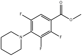 Methyl 2,3,5-trifluoro-4-piperidin-1-ylbenzoate 结构式