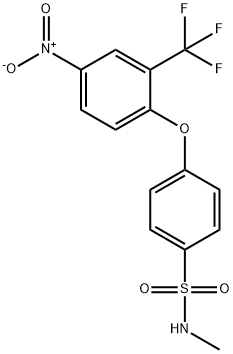 N-Methyl-4-[4-nitro-2-(trifluoromethyl)-phenoxy]benzenesulfonamide 结构式