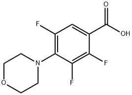 2,3,5-Trifluoro-4-morpholin-4-ylbenzoic acid 结构式