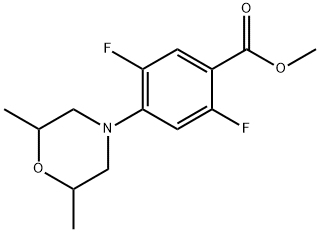 Methyl 4-(2,6-dimethylmorpholin-4-yl)-2,5-difluorobenzoate 结构式