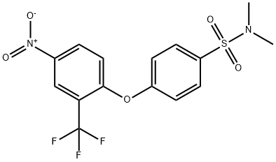 N,N-Dimethyl-4-[4-nitro-2-(trifluoromethyl)-phenoxy]benzenesulfonamide 结构式