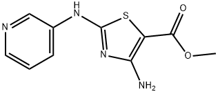 Methyl 4-amino-2-(pyridin-3-ylamino)-1,3-thiazole-5-carboxylate 结构式