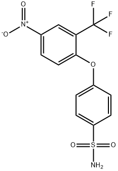 4-[4-Nitro-2-(trifluoromethyl)-phenoxy]benzenesulfonamide 结构式