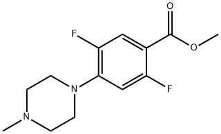 Methyl 2,5-difluoro-4-(4-methylpiperazin-1-yl)benzoate 结构式