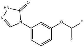 4-[3-(Difluoromethoxy)phenyl]-2,4-dihydro-3H-1,2,4-triazol-3-one 结构式