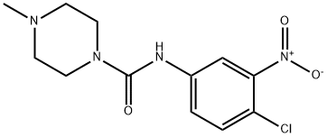 N-(4-Chloro-3-nitrophenyl)-4-methylpiperazine-1-carboxamide 结构式