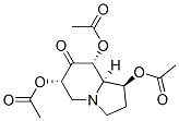 7(1H)-Indolizinone, 1,6,8-tris(acetyloxy)hexahydro-, 1S-(1.alpha.,6.beta.,8.beta.,8a.beta.)- 结构式