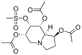 1,6,7,8-Indolizinetetrol, octahydro-, 1,6,8-triacetate 7-methanesulfonate, 1S-(1.alpha.,6.beta.,7.beta.,8.beta.,8a.beta.)- 结构式