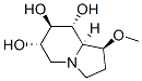 6,7,8-Indolizinetriol, octahydro-1-methoxy-, 1S-(1.alpha.,6.beta.,7.alpha.,8.beta.,8a.beta.)- 结构式