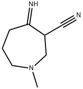 1H-Azepine-3-carbonitrile,  hexahydro-4-imino-1-methyl- 结构式