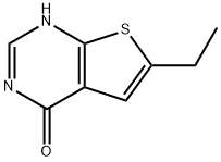 6-乙基噻吩并[2,3-D]嘧啶-4(3H)-酮 结构式