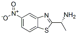 2-Benzothiazolemethanamine,alpha-methyl-5-nitro-,(R)-(9CI) 结构式