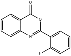 2-(2-氟苯基)-4H-3,1-苯并噁嗪-4-酮 结构式