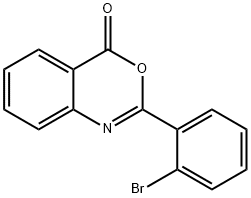 2-(2-溴苯基)-4H-3,1-苯并噁嗪-4-酮 结构式