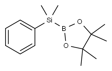 (二甲基苯硅烷基)硼酸频那醇酯 结构式