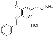 2-(3-甲氧基-4-苯基甲氧基苯基)乙胺盐酸盐 结构式