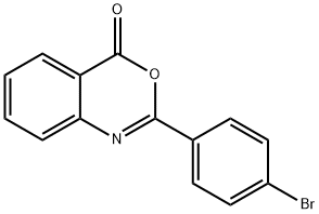 2-(4-溴苯基)苯并[D][1,3]咯嗪-4-酮 结构式
