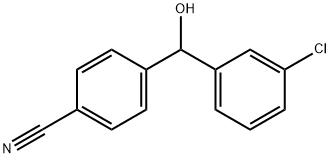 4-[(3-氯苯基)羟甲基]苯甲腈 结构式