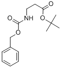 N-苄氧羰基-BETA-丙氨酸叔丁酯 结构式