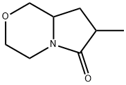 6H-Pyrrolo[2,1-c][1,4]oxazin-6-one,  hexahydro-7-methyl- 结构式