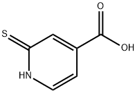 2-疏基吡啶-4-羧酸 结构式