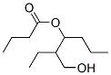 Butyric acid 1-propyl-2-(hydroxymethyl)butyl ester 结构式